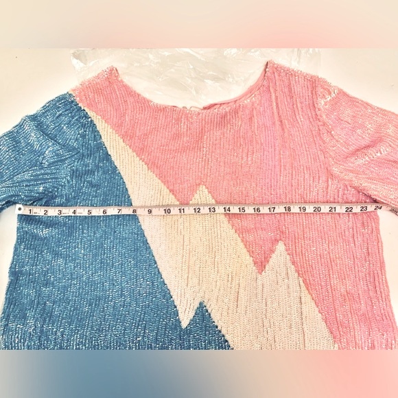 Retrofete Grace Sequin Colorblock Dress - Picture 12 of 16